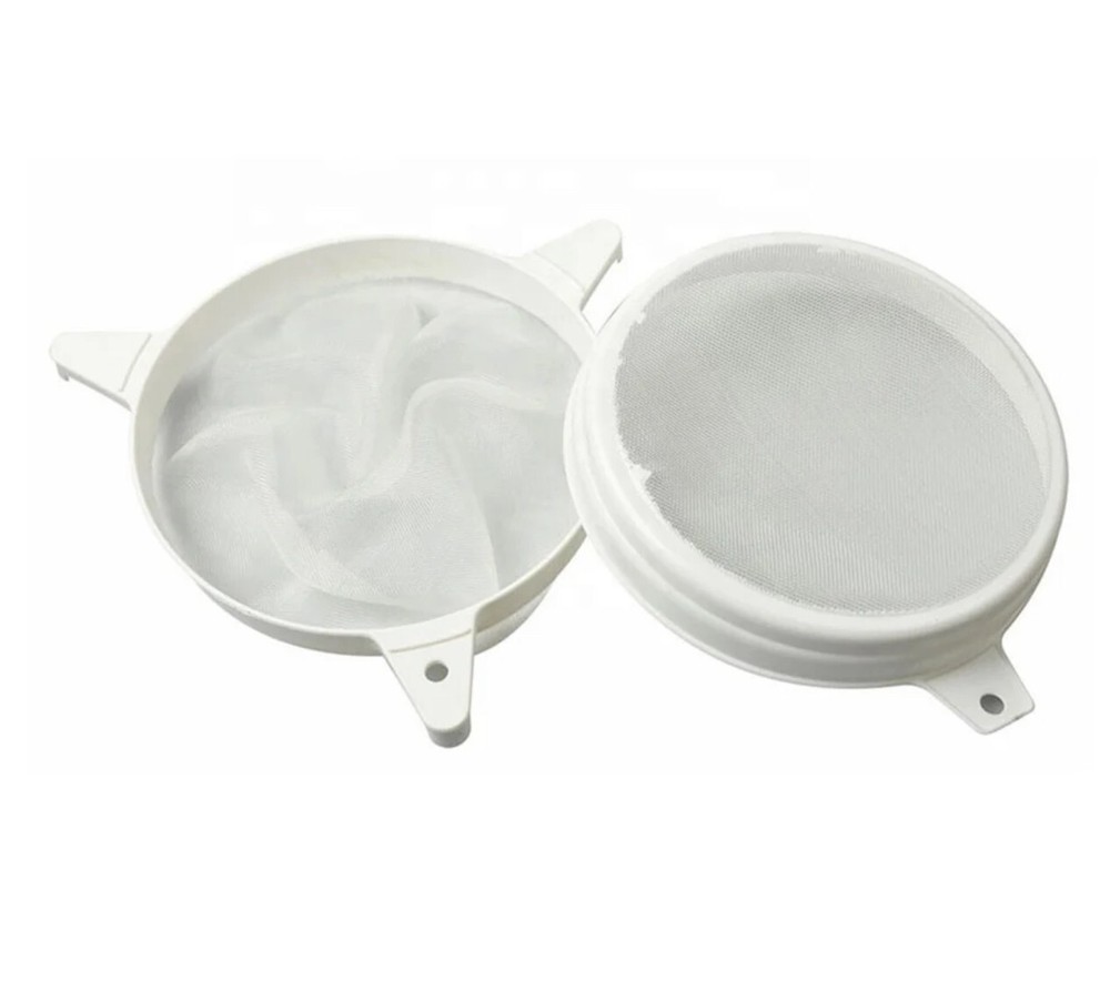 Honey Filter , Plastic & Nylon Mesh , Strainer Filter Double Sieve, Beekeeping