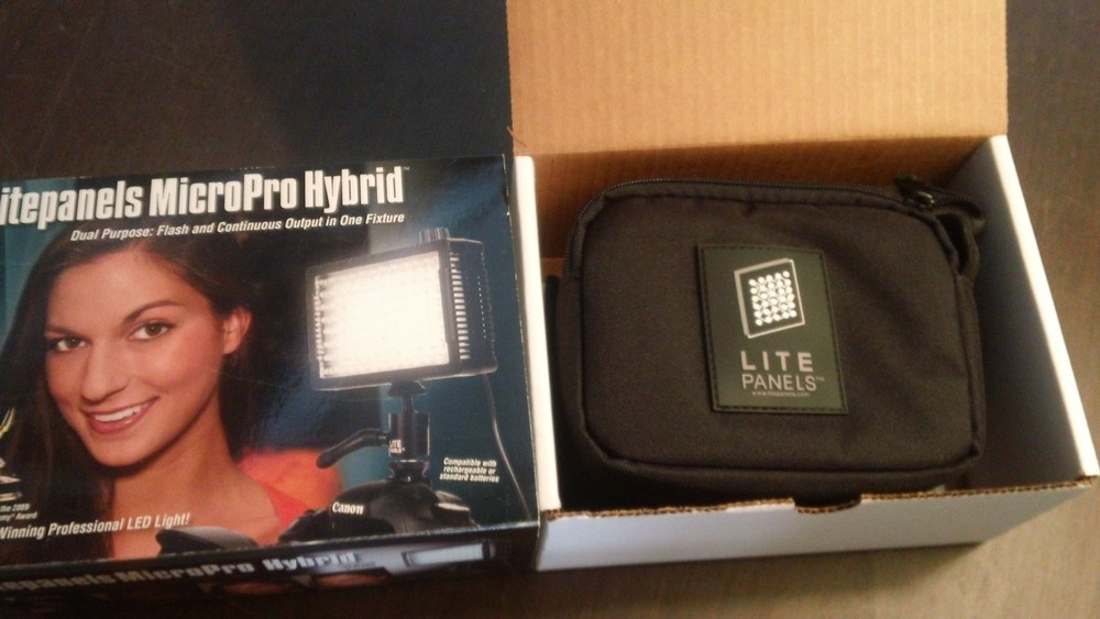 LitePanels MicroPro Hybrid Kit LED on-board Camera Light (LP MICROPROH)