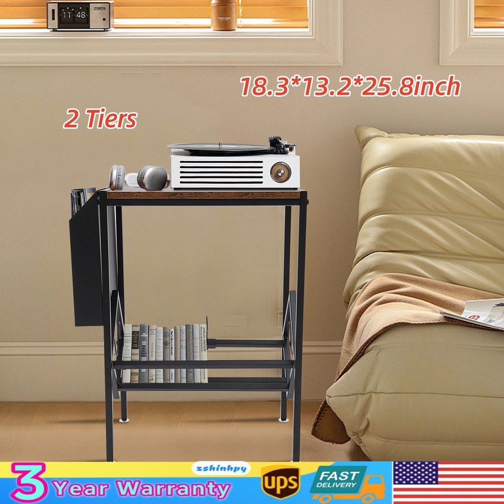 Modern Large Record Storage Rack Double Record Rack, Floor-standing Record Rack