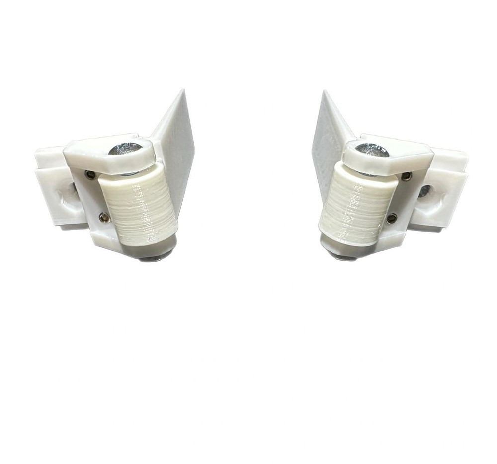 The Adjustable Pocket Door Guide (White)