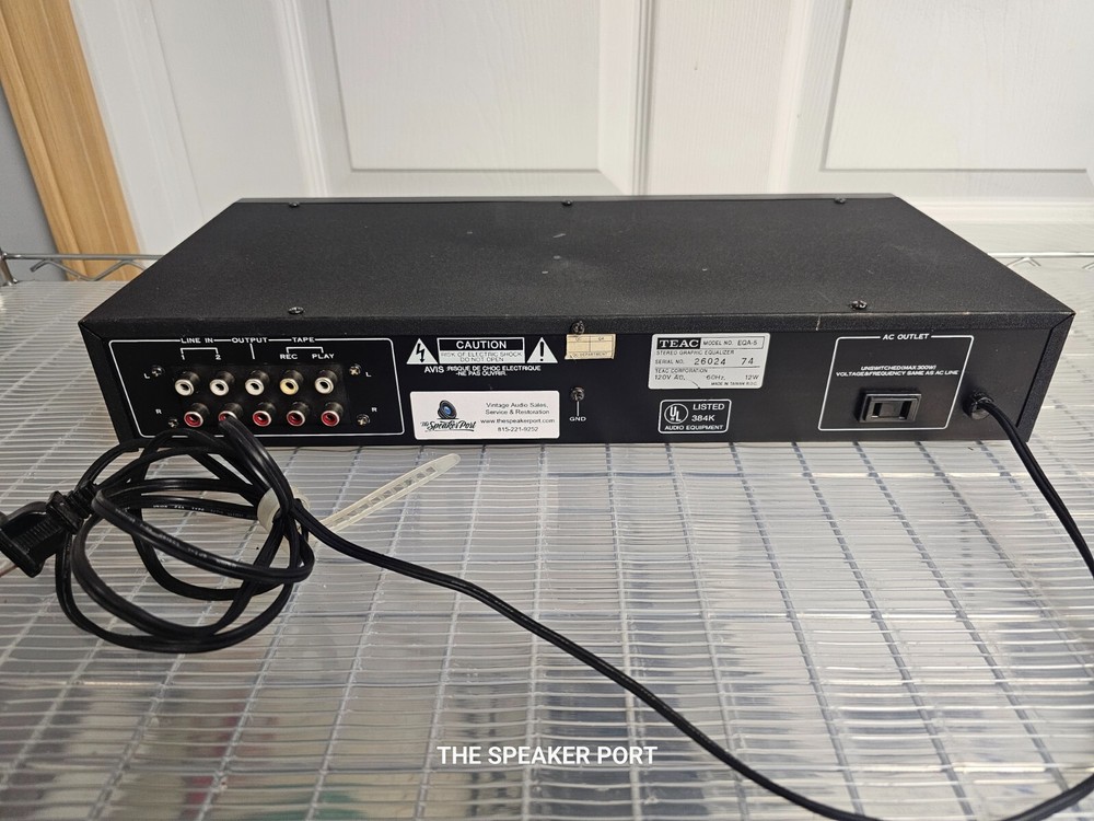 Teac EQA-5 Stereo Graphic Equalizer - CLEANED/TESTED/WORKS GREAT!