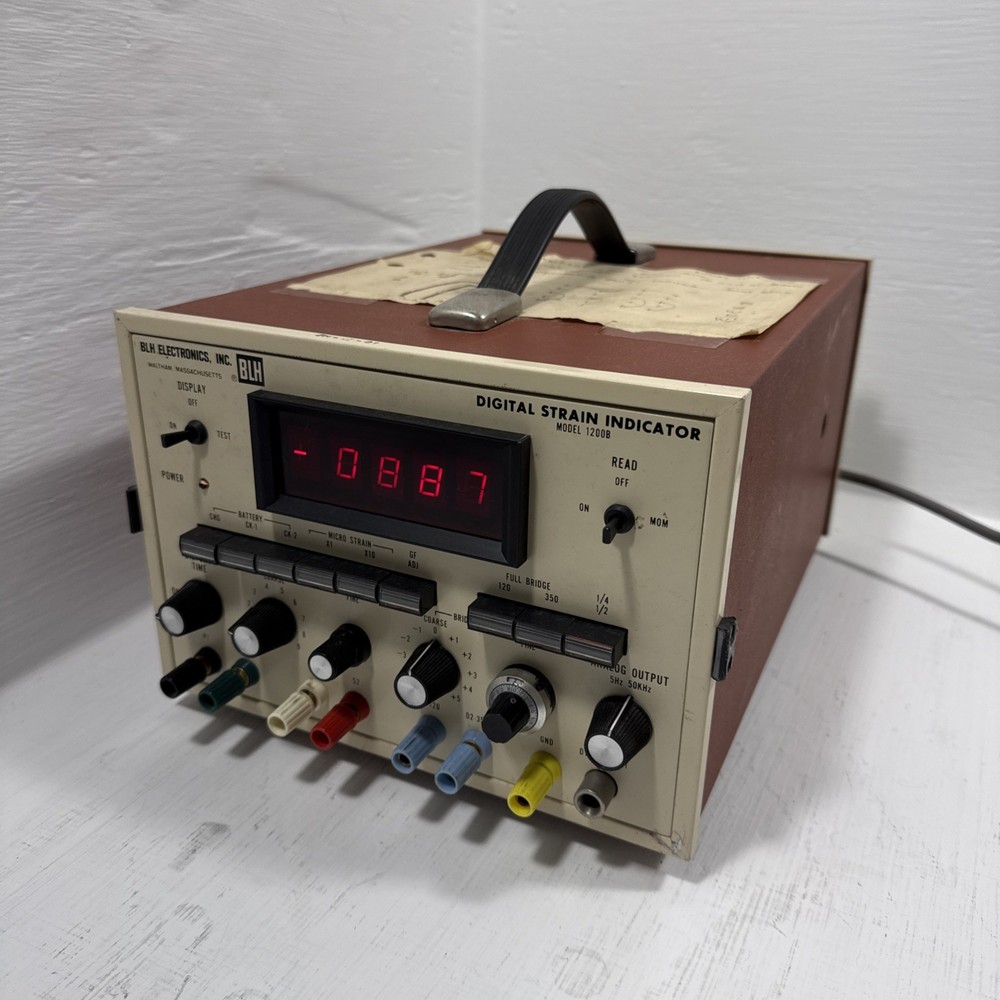 BLH Electronics Model 1200B Digital Strain Indicator Ser 4039 Vintage (TESTED)