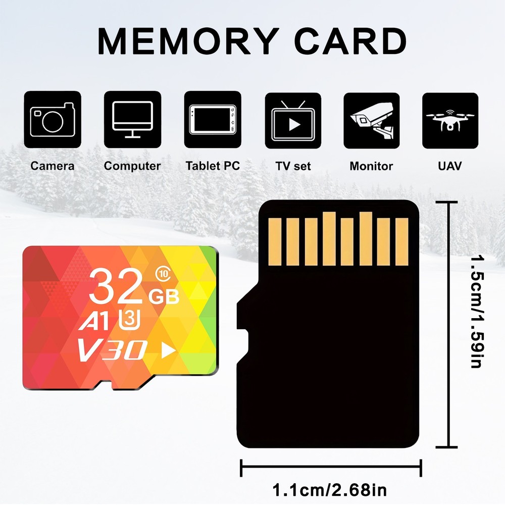 32GB Micro SD Card 3 Pack microSDHC UHS-I Flash Memory Card for Camera