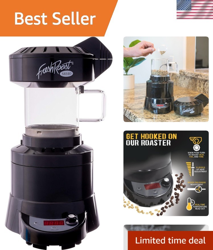 Fresh Roast Coffee at Home: Automatic Roaster with Real-Time Temperature Control