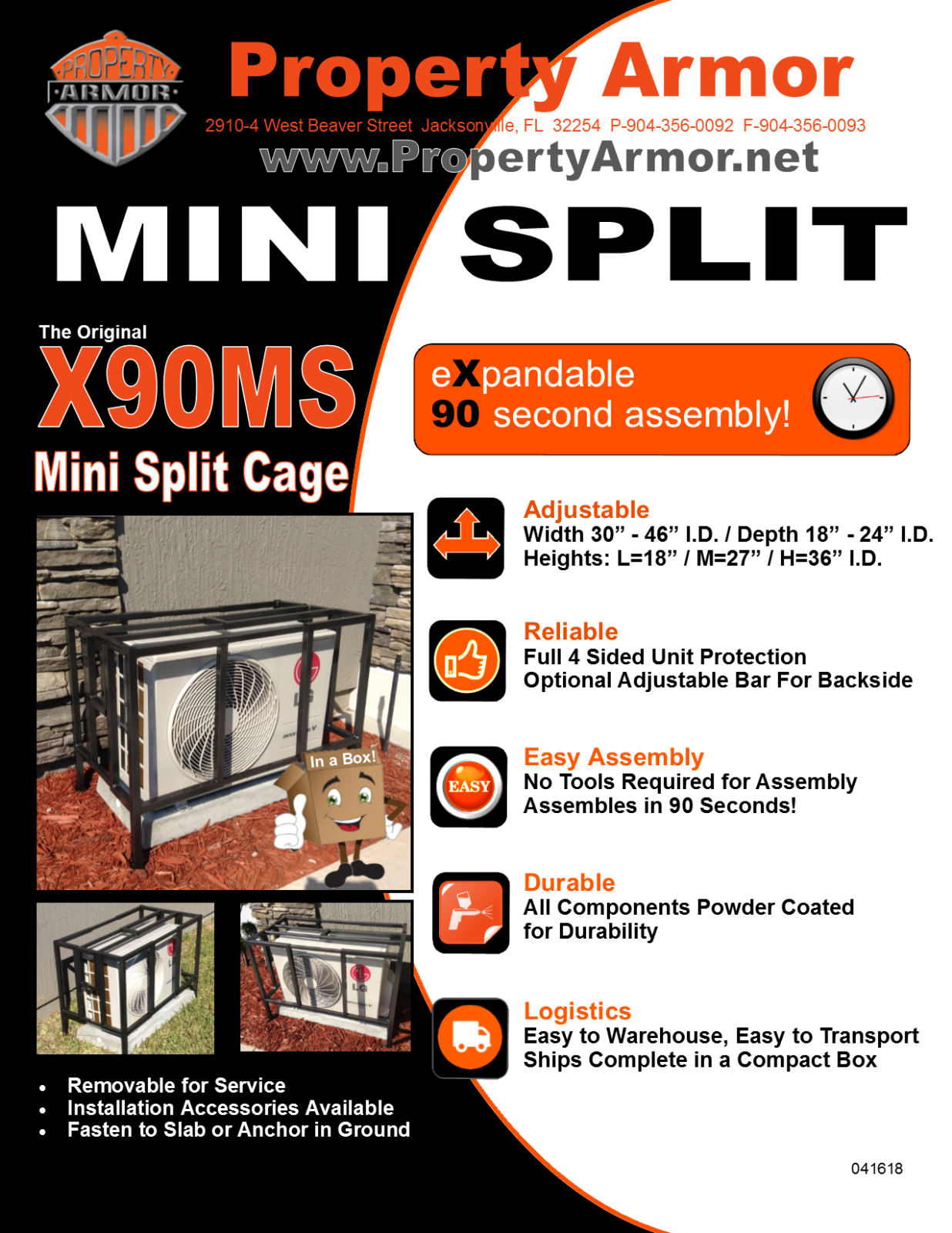 Adjustable Mini Split Security Cage - Since 2003