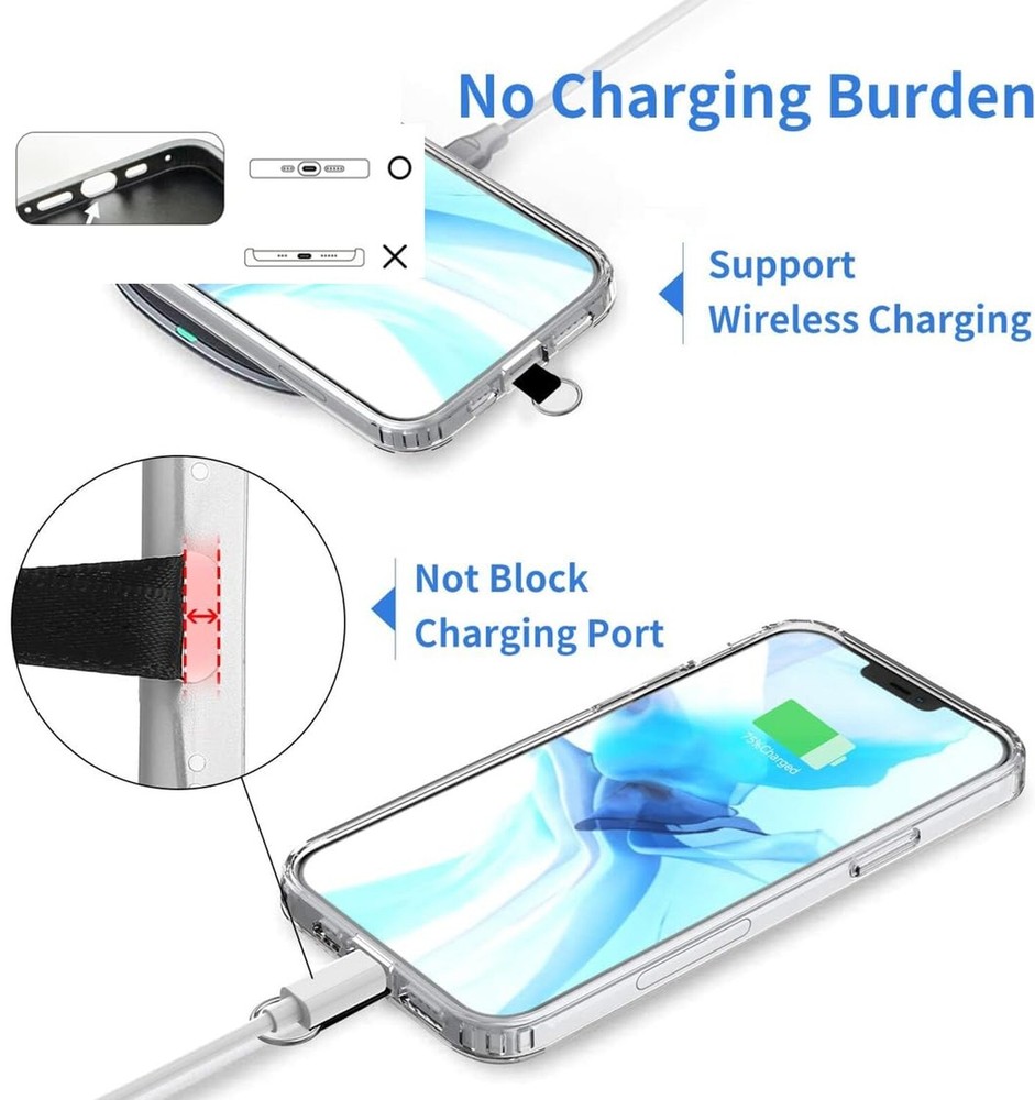 Universal Phone Lanyard Adjustable Strap Tether with Ultra Thin Patch Anchor ...