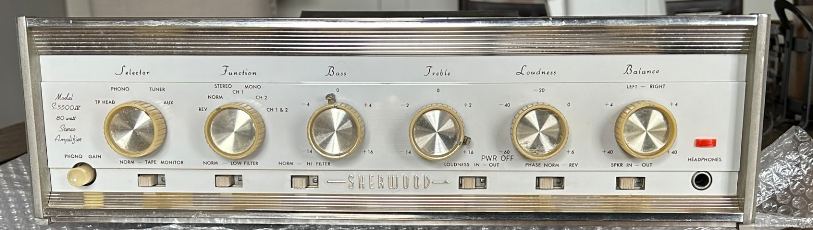 Sherwood S-5500 IV Integrated Tube Amplifier Amp S5500IV  VINTAGE See Video