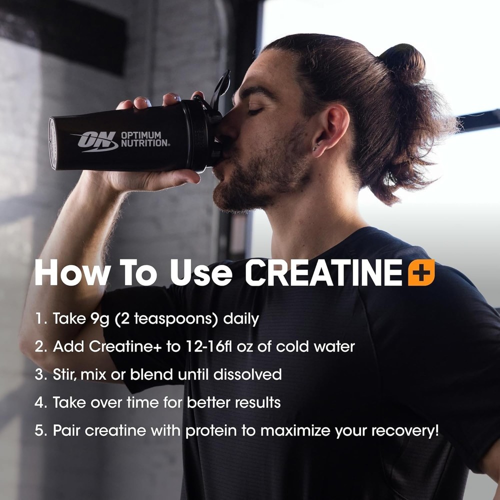 Creatine Monohydrate Plus Powder, Strawberry Peach Flavored Creatine Performa...
