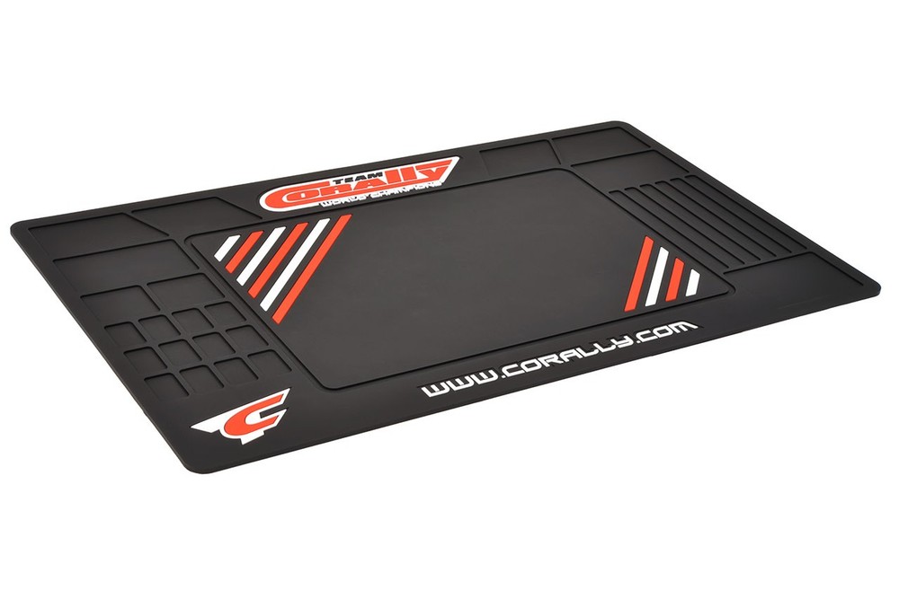 COR90280 TEAM CORALLY RUBBER PIT MAT