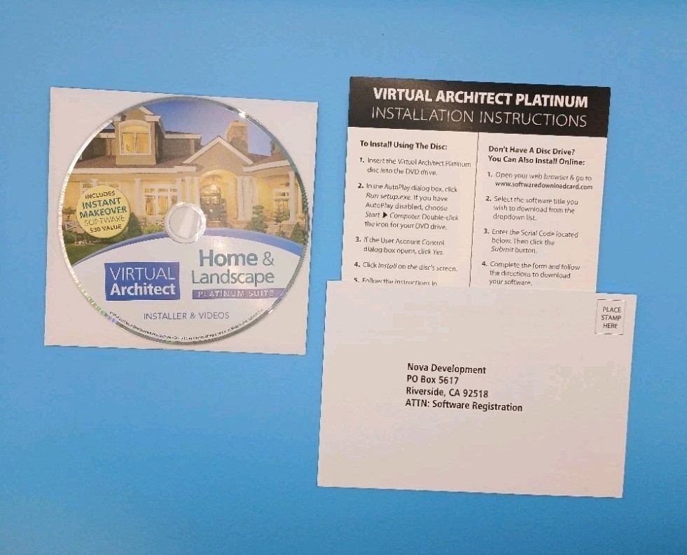 Virtual Architect Home & Landscape Platinum Suite PC CD-ROM