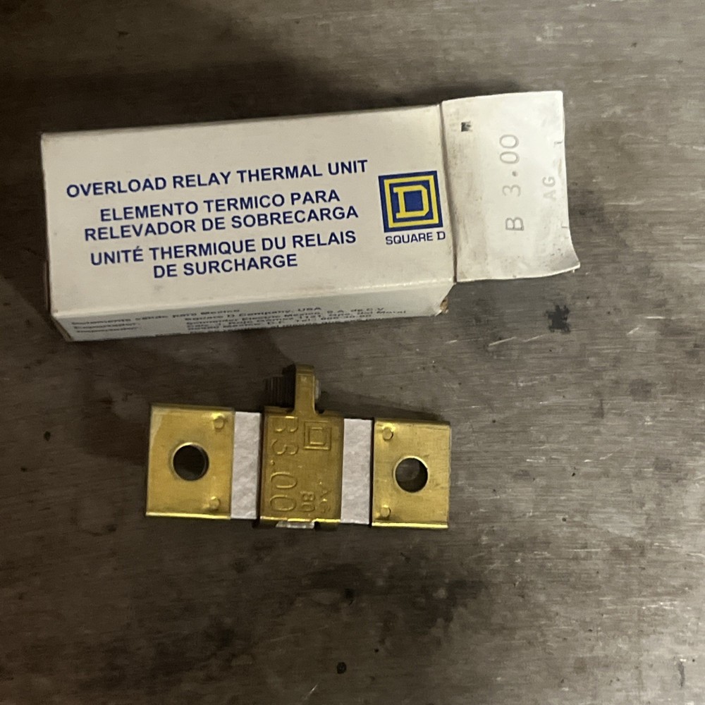 Square D B3.00 Overload Relay Thermal Unit Heater