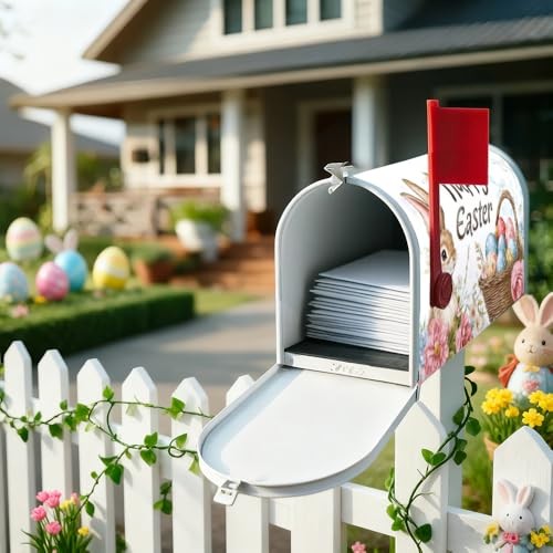 Mailbox Covers Easter Mailbox Covers Magnetic Standard 21*18in Easter Day -12