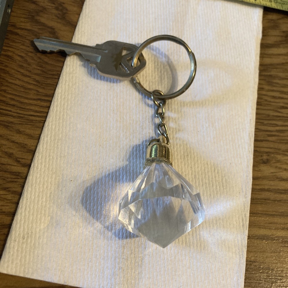 Vintage Keychain - Mini Doorknob with key, Plastic