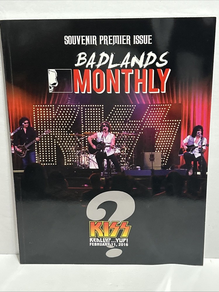 KISS Badlands Monthly Souvenir Premiere Issue Feb. 11, 2016 WOW