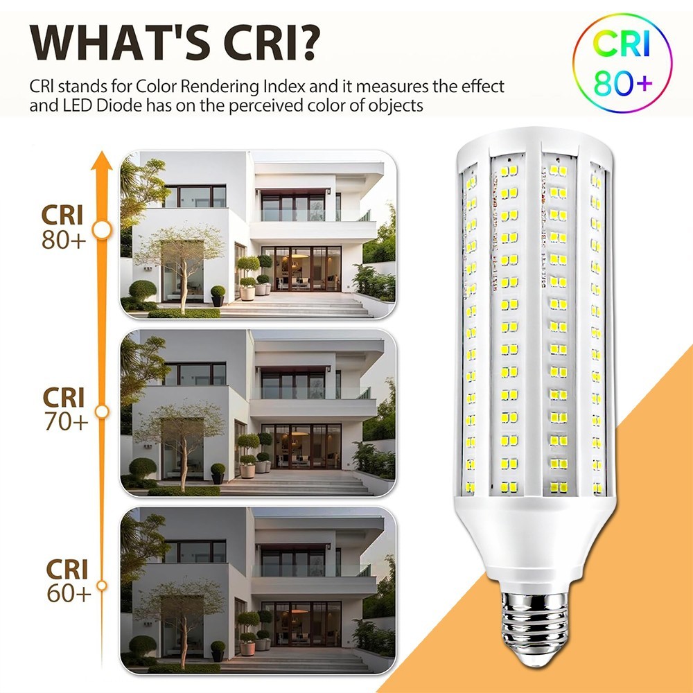 LED Garage Light Super Bright Work Shop Ceiling Light Bulb 600W Eq. 60W E26/E27