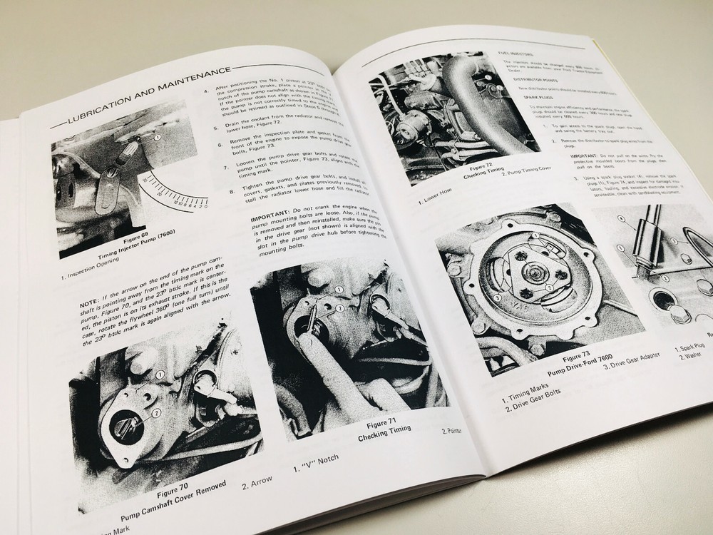 Ford 5600 6600 7600 Tractor Operators Owners Manual Includes Supplement Inside