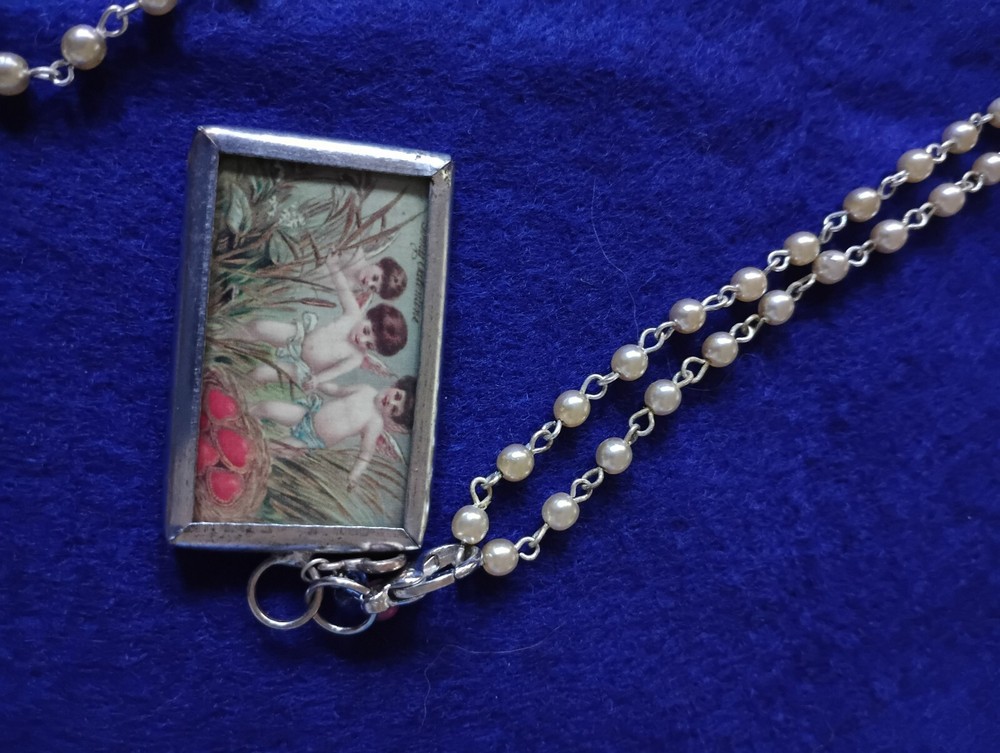 Vintage Double Sided Valentine Necklace