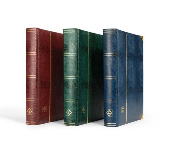 Lighthouse Comfort Deluxe Stockbook 9x12 Hunter Green Stamp Album 64 Black Pages