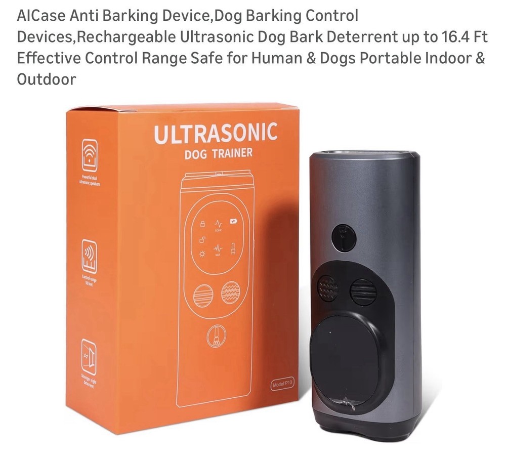 Ultrasonic Dog Training for Dogs 2 Modes With Flashlight