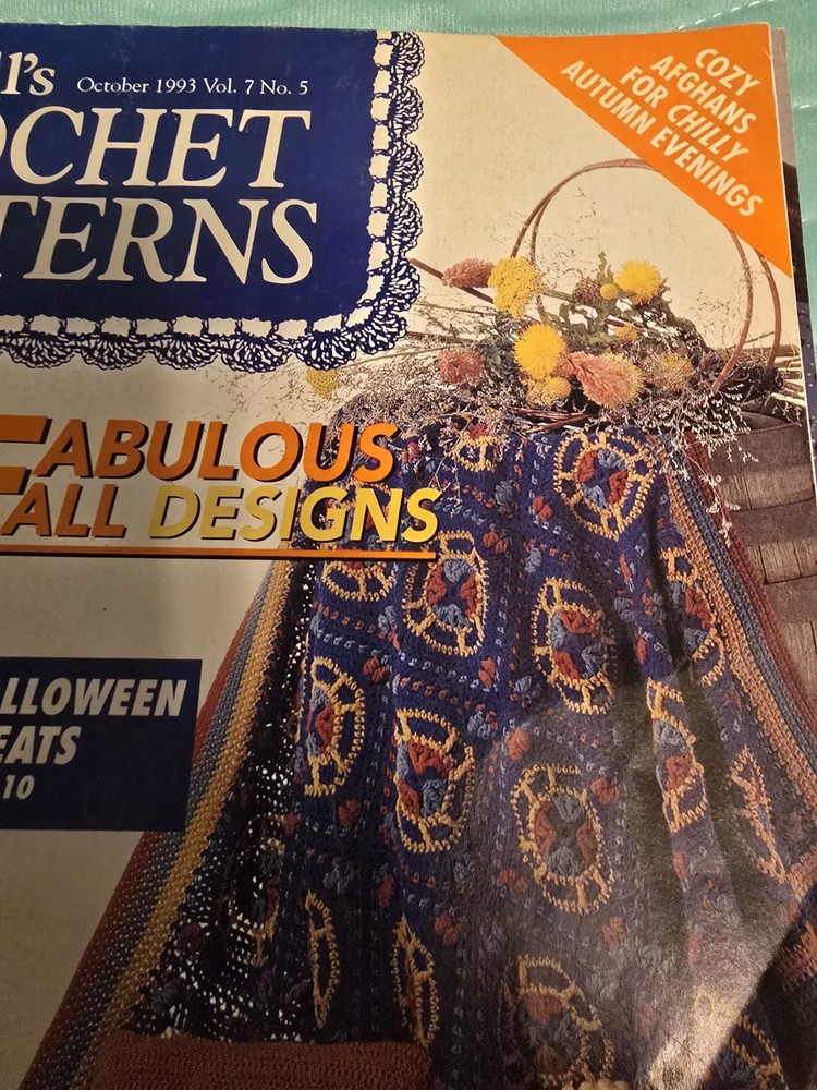FA4 MCCALL'S CROCHET PATTERNS MAGAZINE October 1993