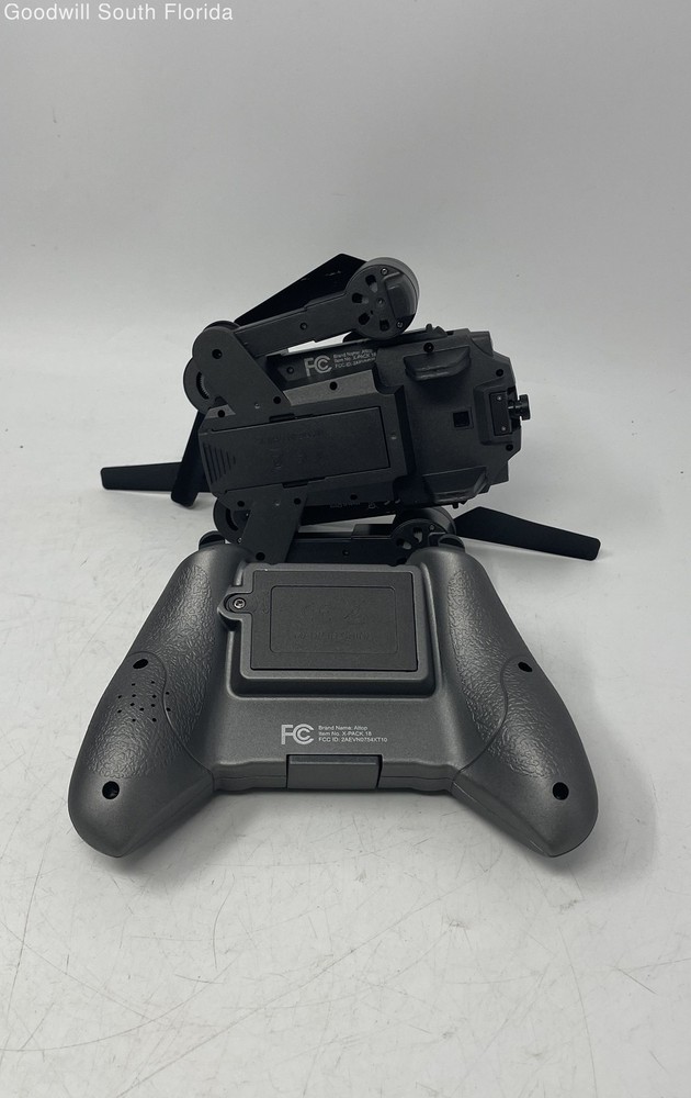 Attop Top Player Black Foldable Remote Control Small Drone Camera Not Tested