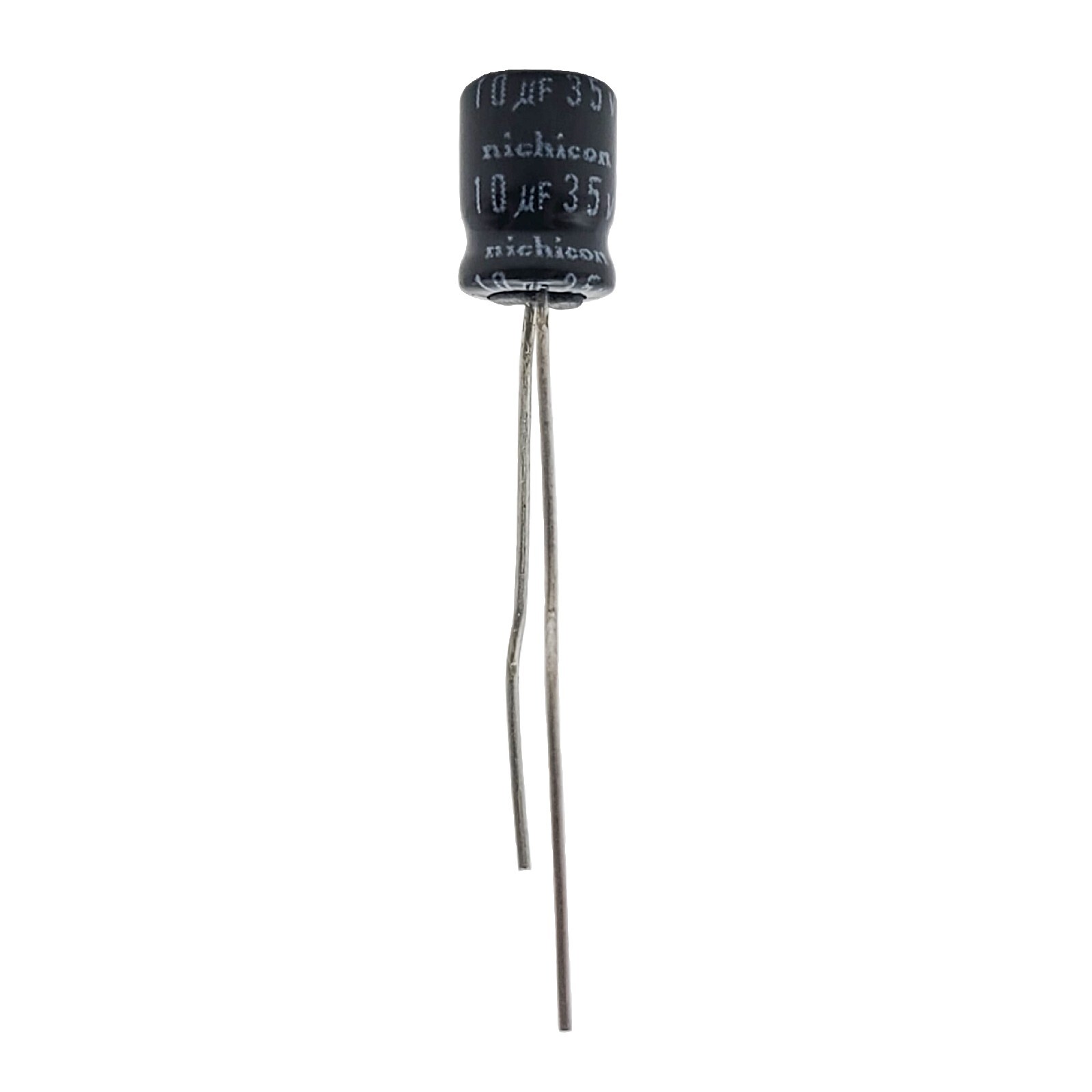 10pcs Nichicon 10uf 35v Miniature Radial Electrolytic Capacitors 5.2mm x 7.3mm