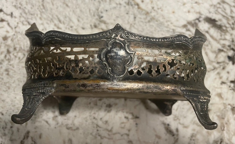 Antique Silverplate Cruet Stand Base