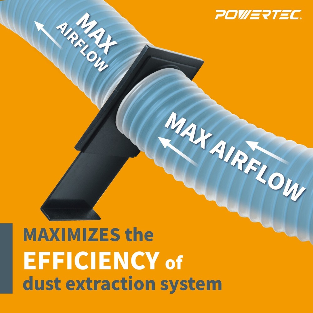 POWERTEC 4 inch Double Threaded Blast Gate (70192)