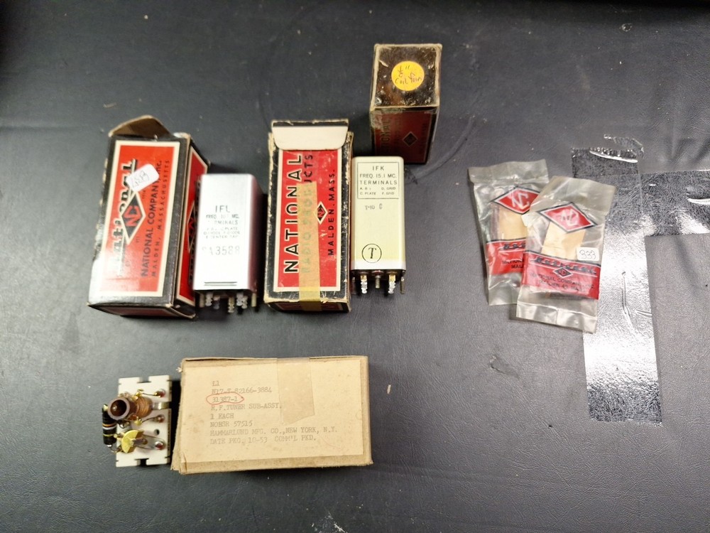 New And Used IF Transformers Chokes Coil Radio Parts National Hammarlund