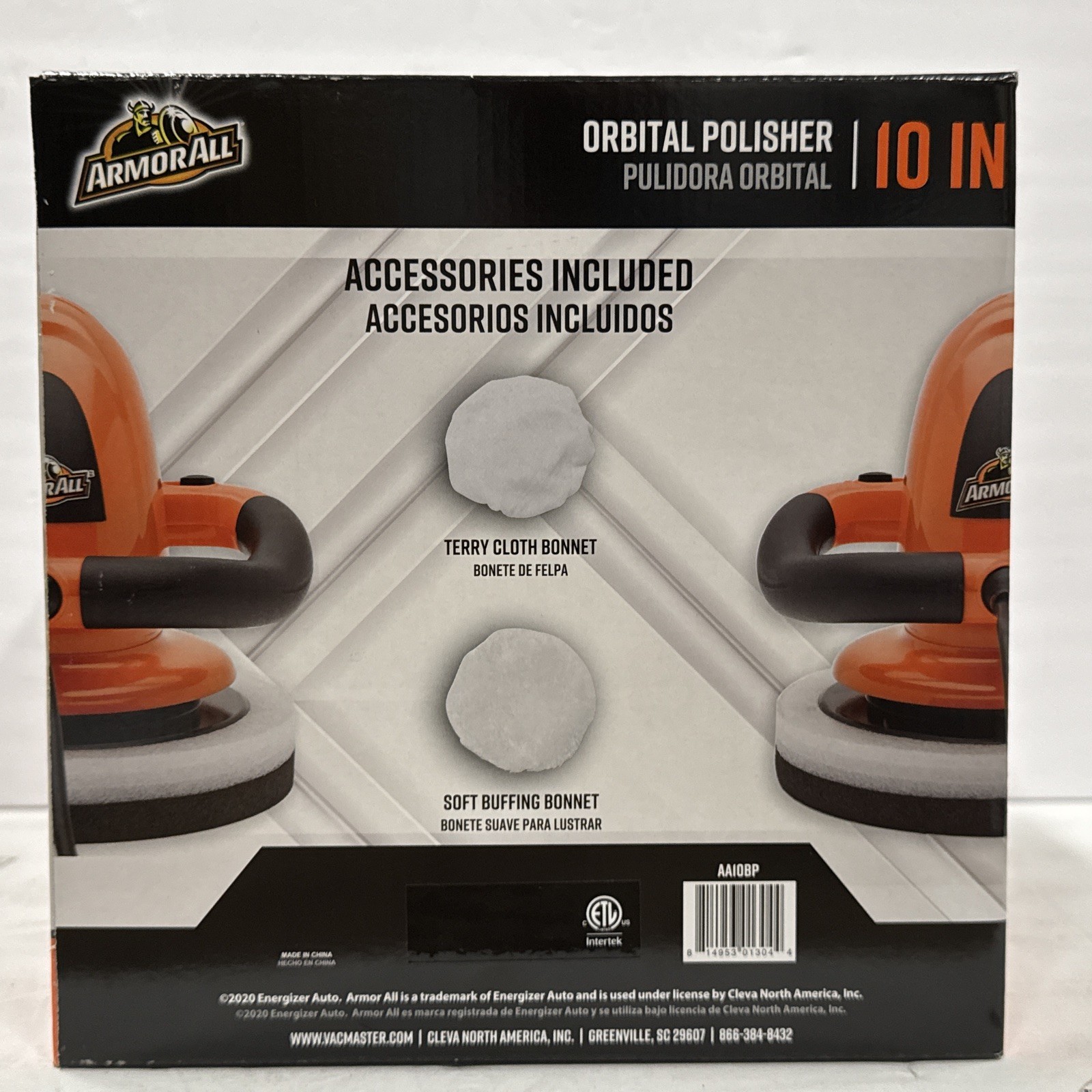 Armor All Car Buffer/Polisher, 10 Inch Orbital, Electric, Variable Speed AA10BP