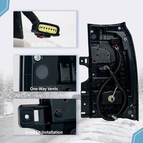 LED Tail Lights Compatible With 2015 2016 2017 2018 2019 Right Passenger Side