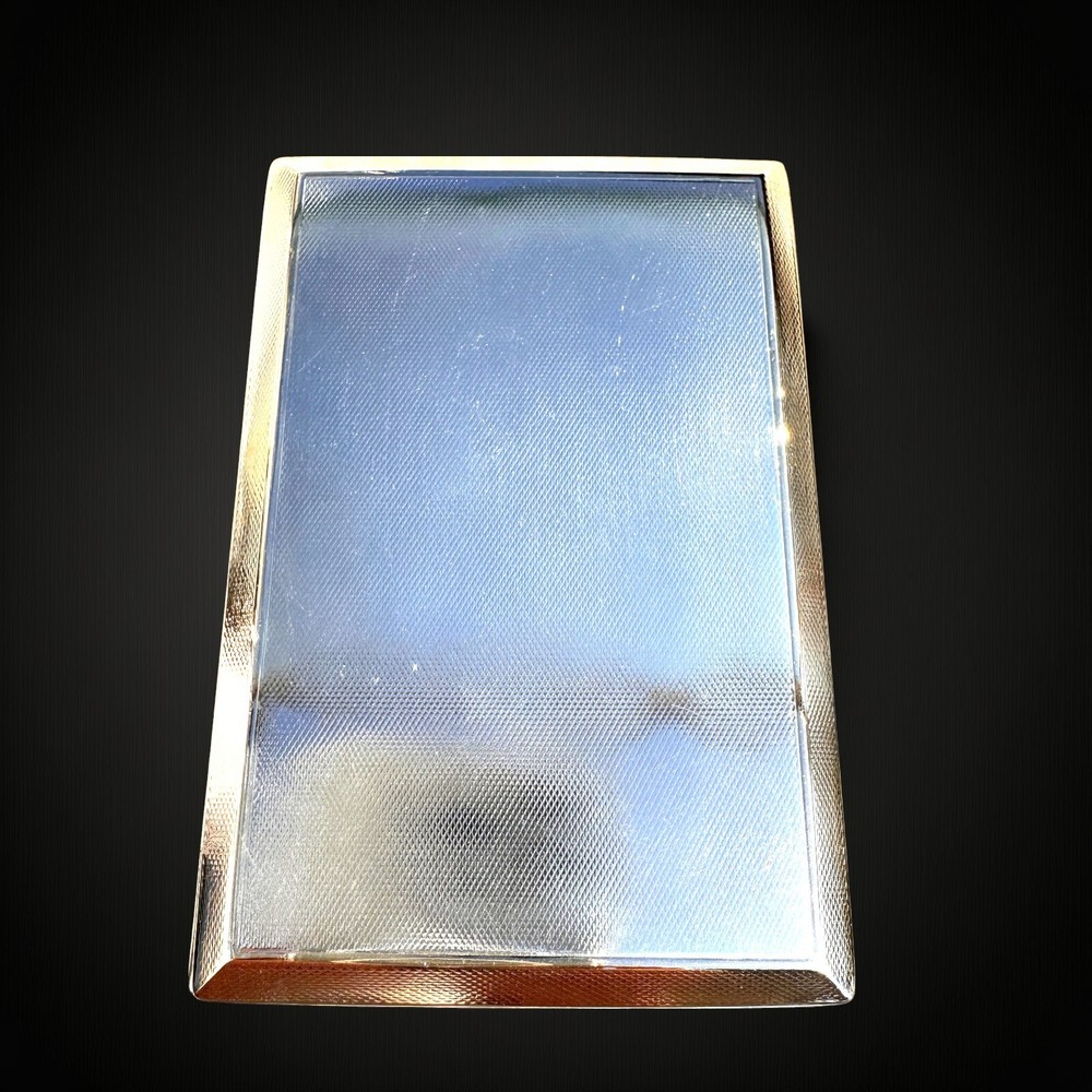 Art Deco Silver & Gold Slide Cigarette Case 1926