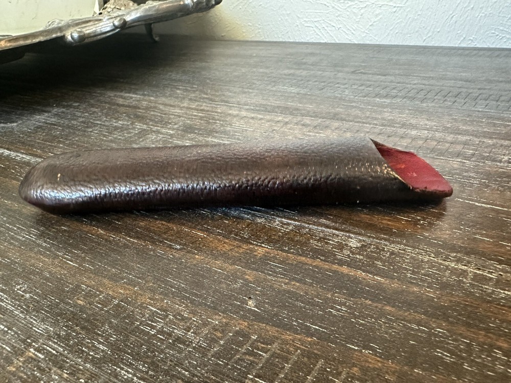 Antique Hard Shell Spectacles/Eyeglass Case Tube