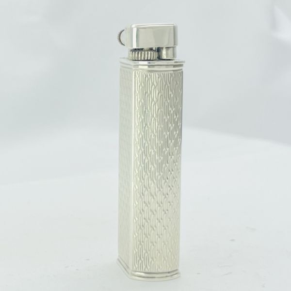 Working Dunhill Gas Lighter silver Sylphide without box