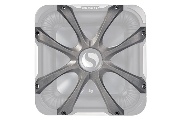 Kicker (2) 08GL712 Square 12 Inch 300mm Cast Grille Bundle
