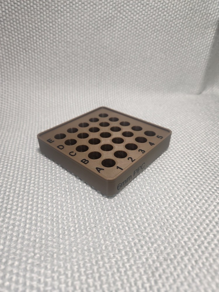 6mm PPC Reloading tray, Stackable, Different color options