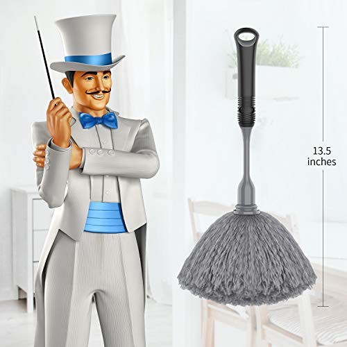 Microfiber Delicate Duster, Comfortable Non Slip Handle, Detachable Washable