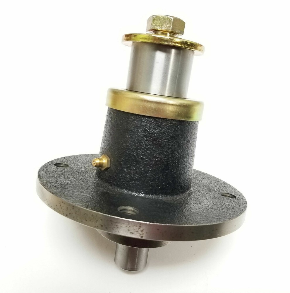 3 Heavy Duty Spindle Assemblies for Hustler, Excel 350595. Includes Blade Bolt