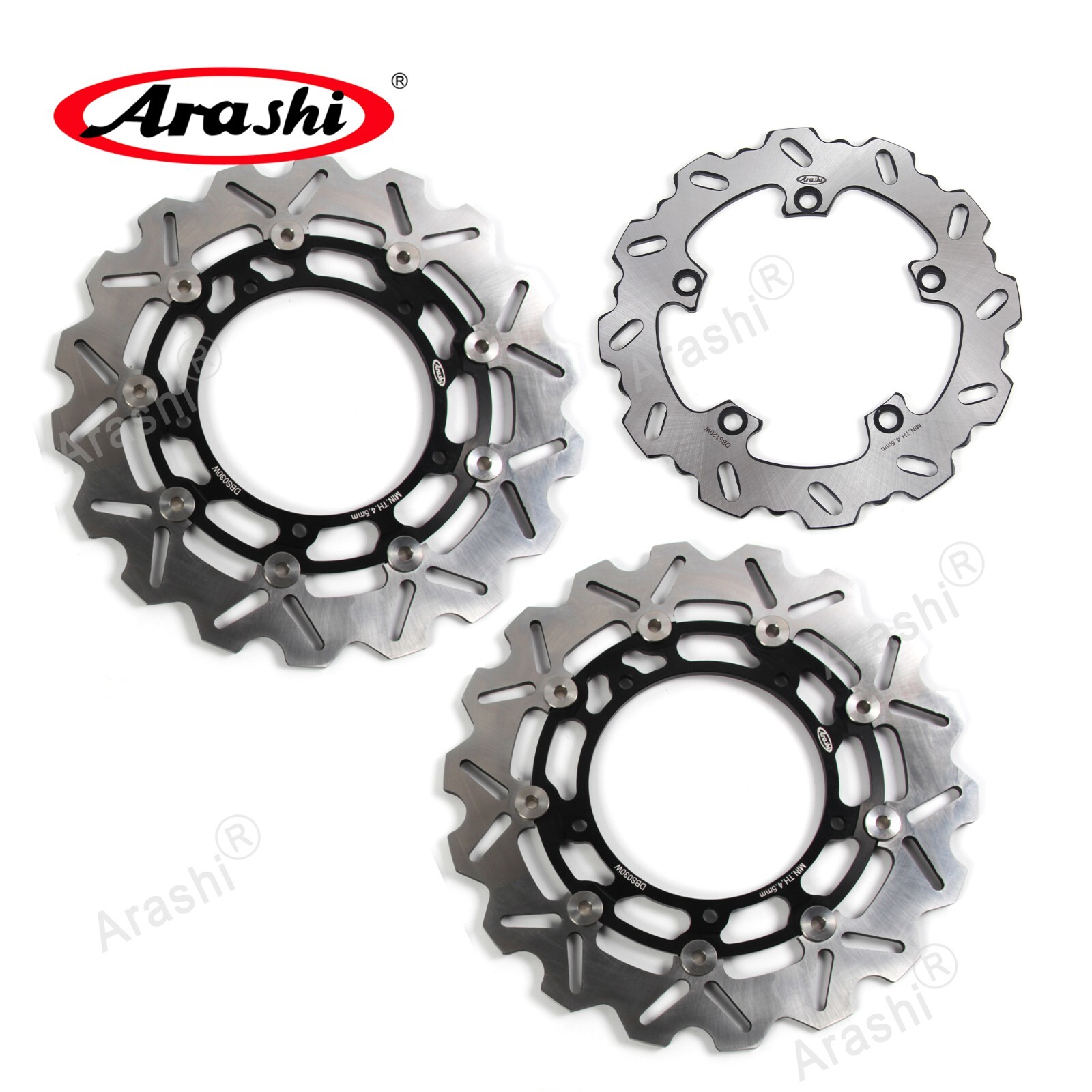 For Yamaha FZ-09 850 2014-2017 / YZF R7 2022 Front & Rear Brake Disc Rotor SET