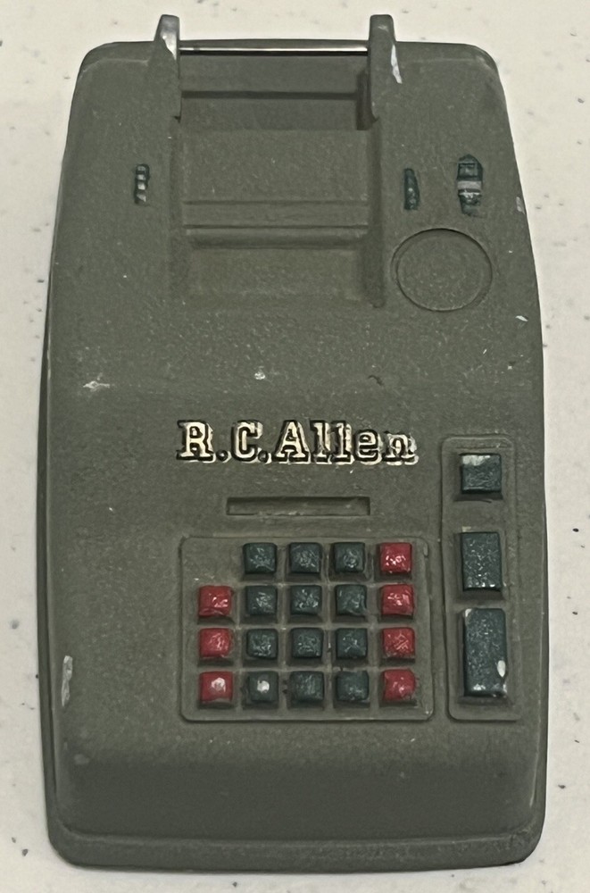 RC Allen Adding Machine - Salesman's Sample Miniature Adding Machine Nice!