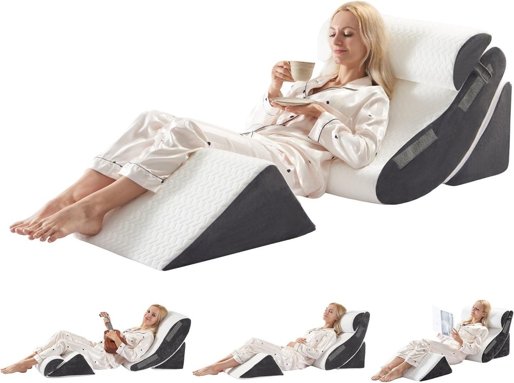 Orthopedic Bed Wedge Pillow Set, 4PCS