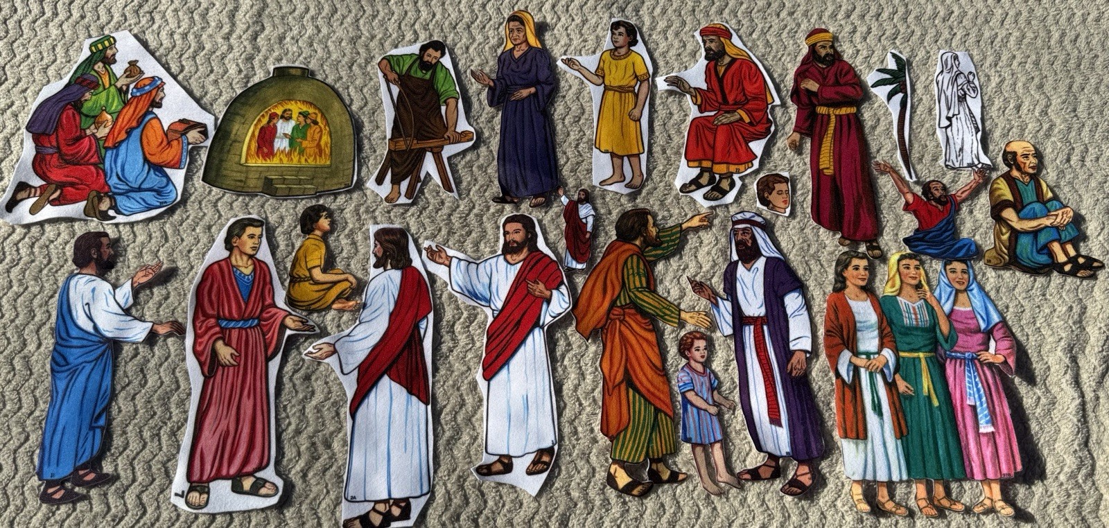 Betty Lukens Through the Bible in Felt 650+ Pieces Jesus Animals VTG