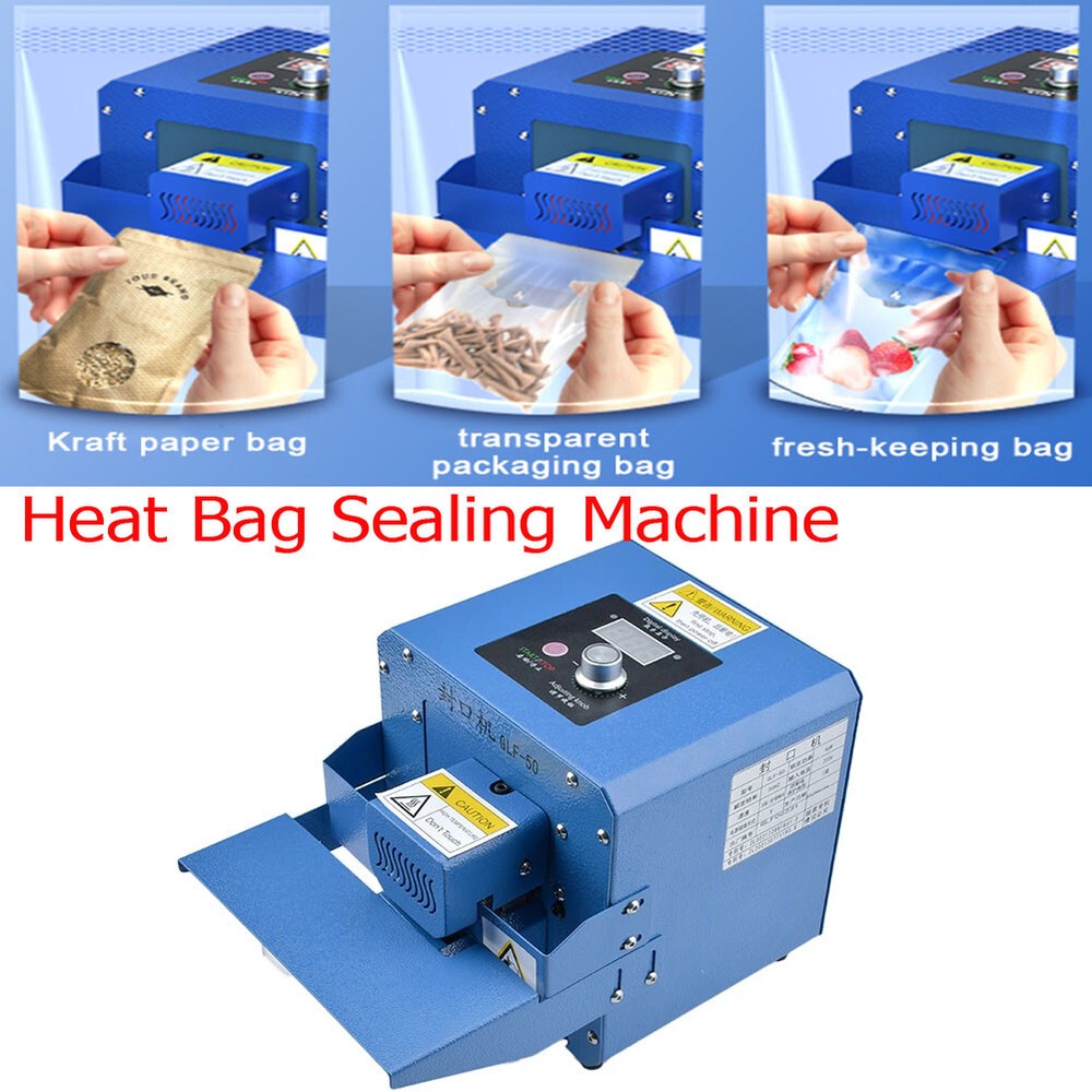 110 Continuous Bag Sealer Roller Sealing Machine Automatic Plastic Bag Sealer