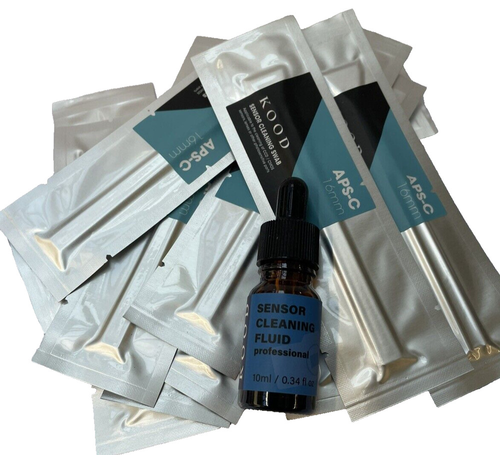 Pro APS-C Sensor Cleaning Kits Swabs & 10ml sensor Cleaning fluid