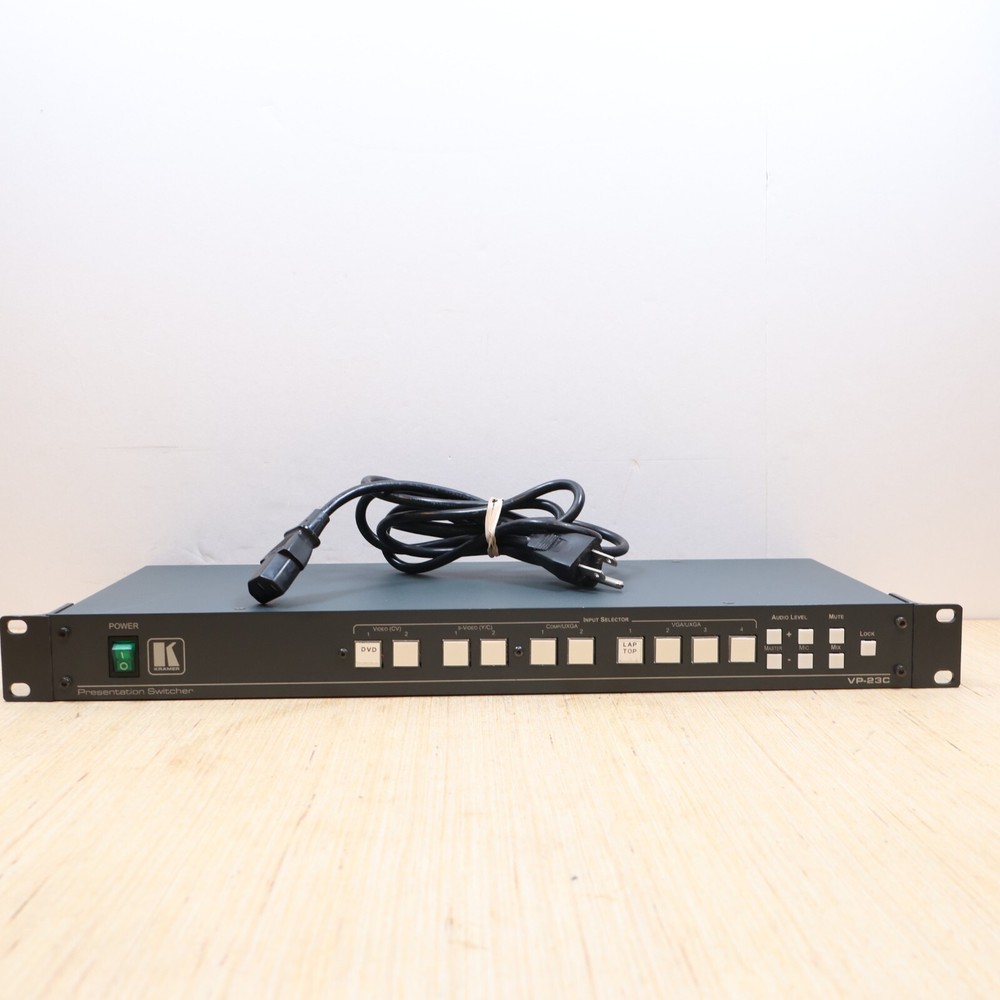 Kramer VP-23C Multi Format Presentation Switcher w/ AC Adapter - TESTED - WORKS