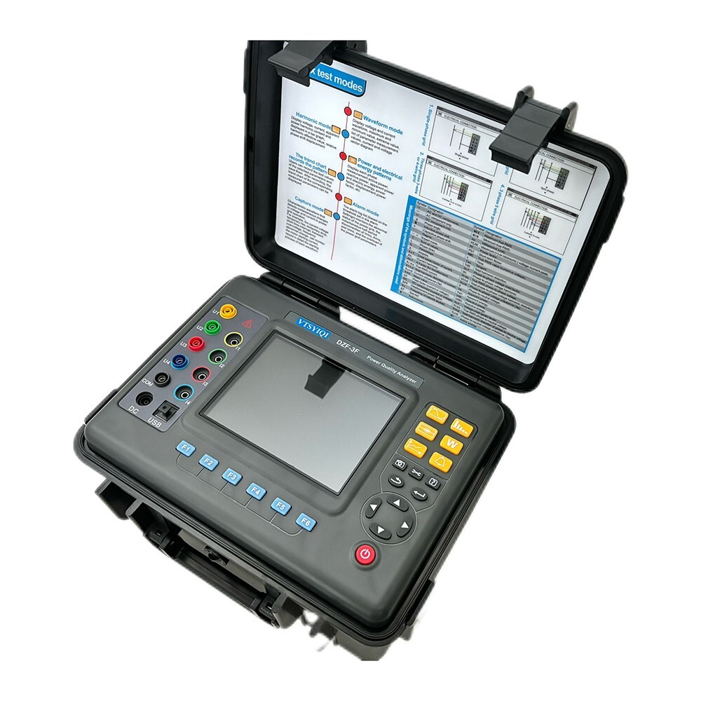 Three Phase Power Quality Analyzer 3 Phase Energy Quality Analyzer 1.0A~1000A