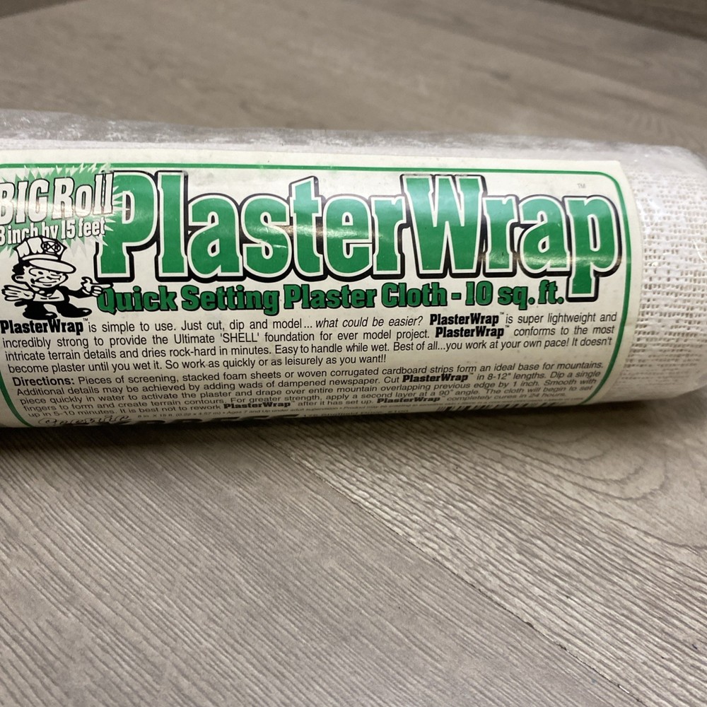 Big Roll Scenic Express 8" x 15”- 10 Sq Ft Quick Setting Plaster Wrap Cloth