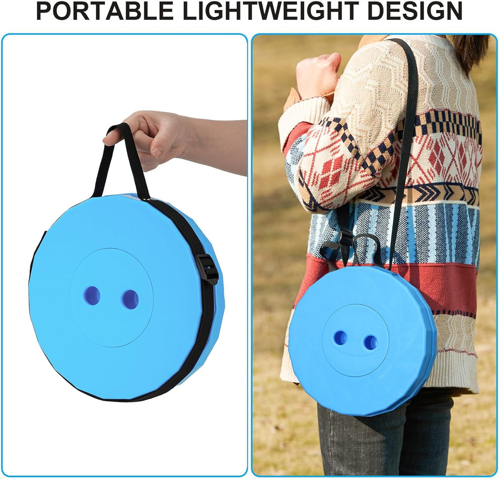 Upgraded Foldable Stool Thickened, Portable Collapsible Stool Retractable Stool