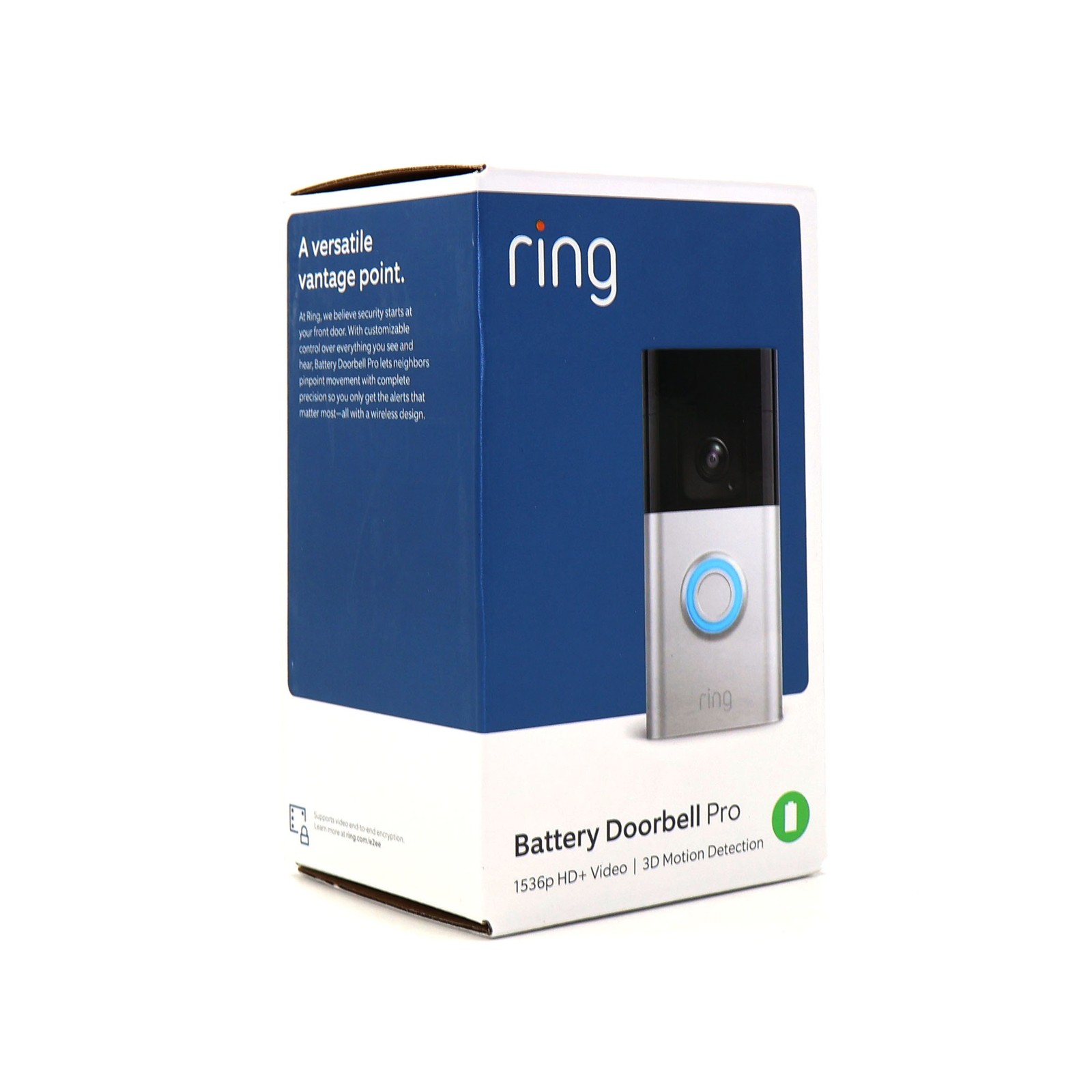 Ring Battery Video Doorbell Pro Smart Wi-Fi with 1536p HD+ Video (Satin Nickel)