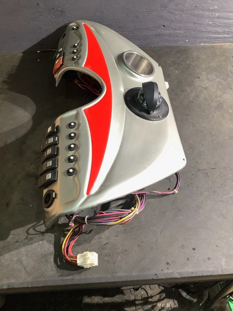 Azure Boat Dash Switch Panel Assy. + Ritchie F-50 Explorer Flush-Mount Compass
